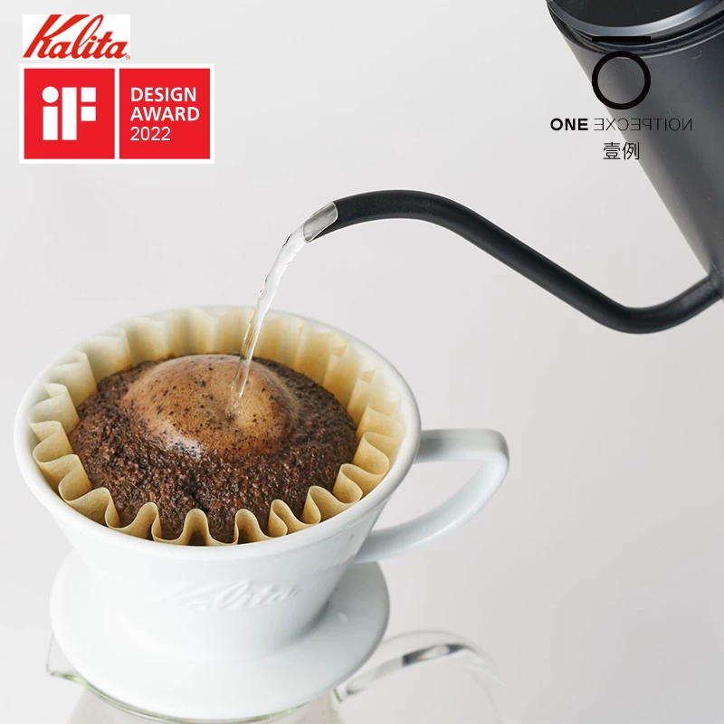 Ấm pha cà phê cổ ngỗng Kalita có nắp ép chống bỏng vân gỗ, ấm pha cà phê có vòi hẹp bằng Teflon, 800ml, Taimo.