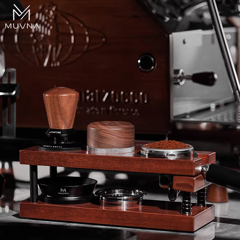Giá đỡ tamper, dụng cụ phân phối bột cà phê, búa tamper, hộp đựng MUVNA 51/53/58mm