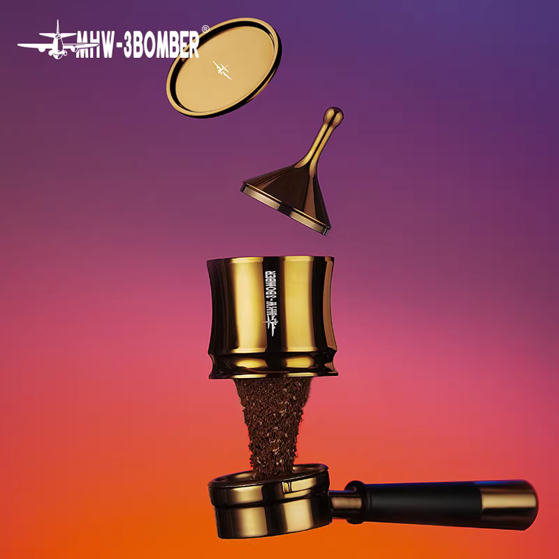 Bộ ép bột không đáy Bomber MHW Streamer Series Blitz, tay cầm không đáy, bộ thu bột, lực ép không đổi 58mm