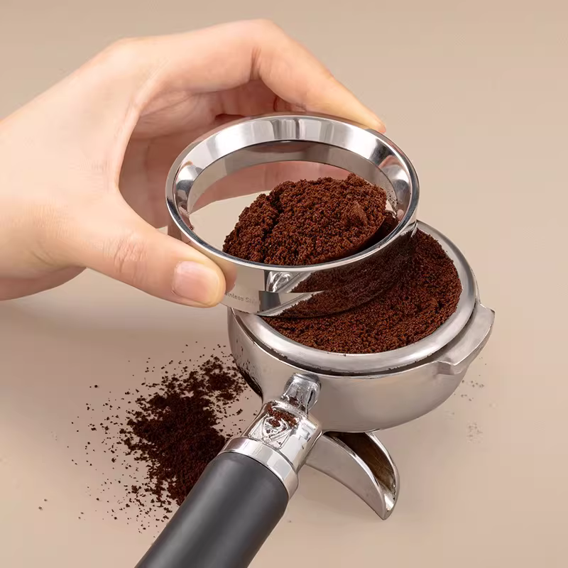 Vòng thu bột Taimo halo, bộ thu bột máy pha cà phê espresso, vòng phân phối, vòng ngoài chống bắn bột máy xay cà phê 58mm