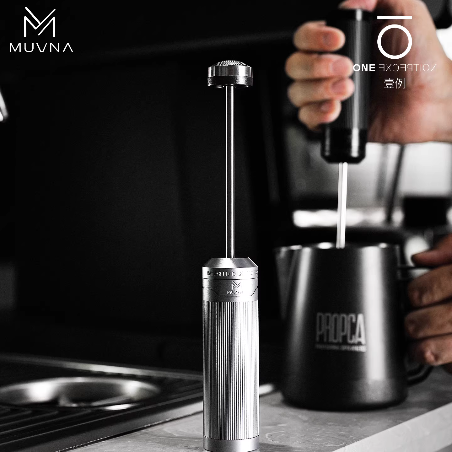 Máy đánh bọt sữa MUVNA Windstorm, tạo bọt cà phê Latte nghệ thuật Ý, cầm tay, điện, đánh trứng