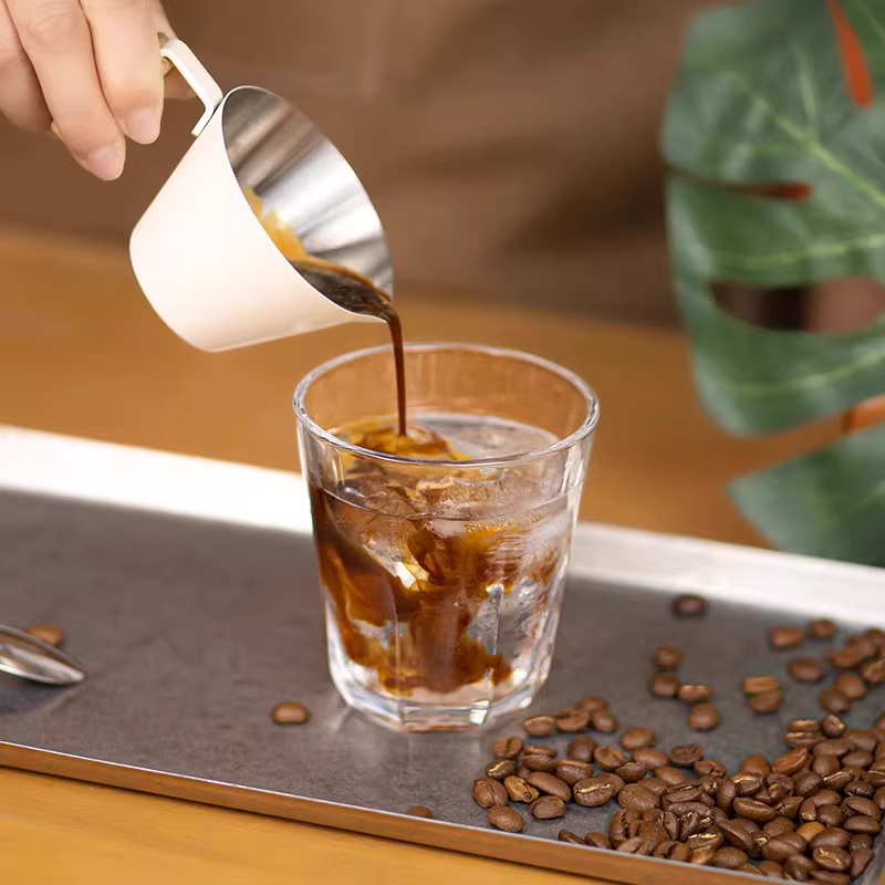 Cốc espresso hai vòi phun khí, cốc đo lường chiết xuất máy pha cà phê hai vòi kiểu Ý, cốc đo lường nhỏ Zeita