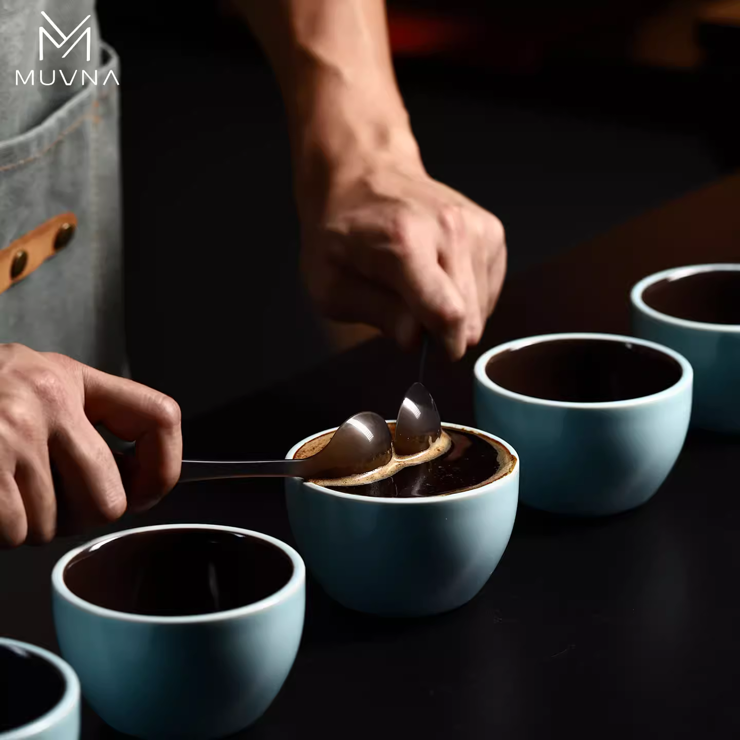 Muỗng nếm cà phê dùng một lần MUVNA, muỗng nếm cà phê, chuyên dụng cho barista, thân thiện với môi trường