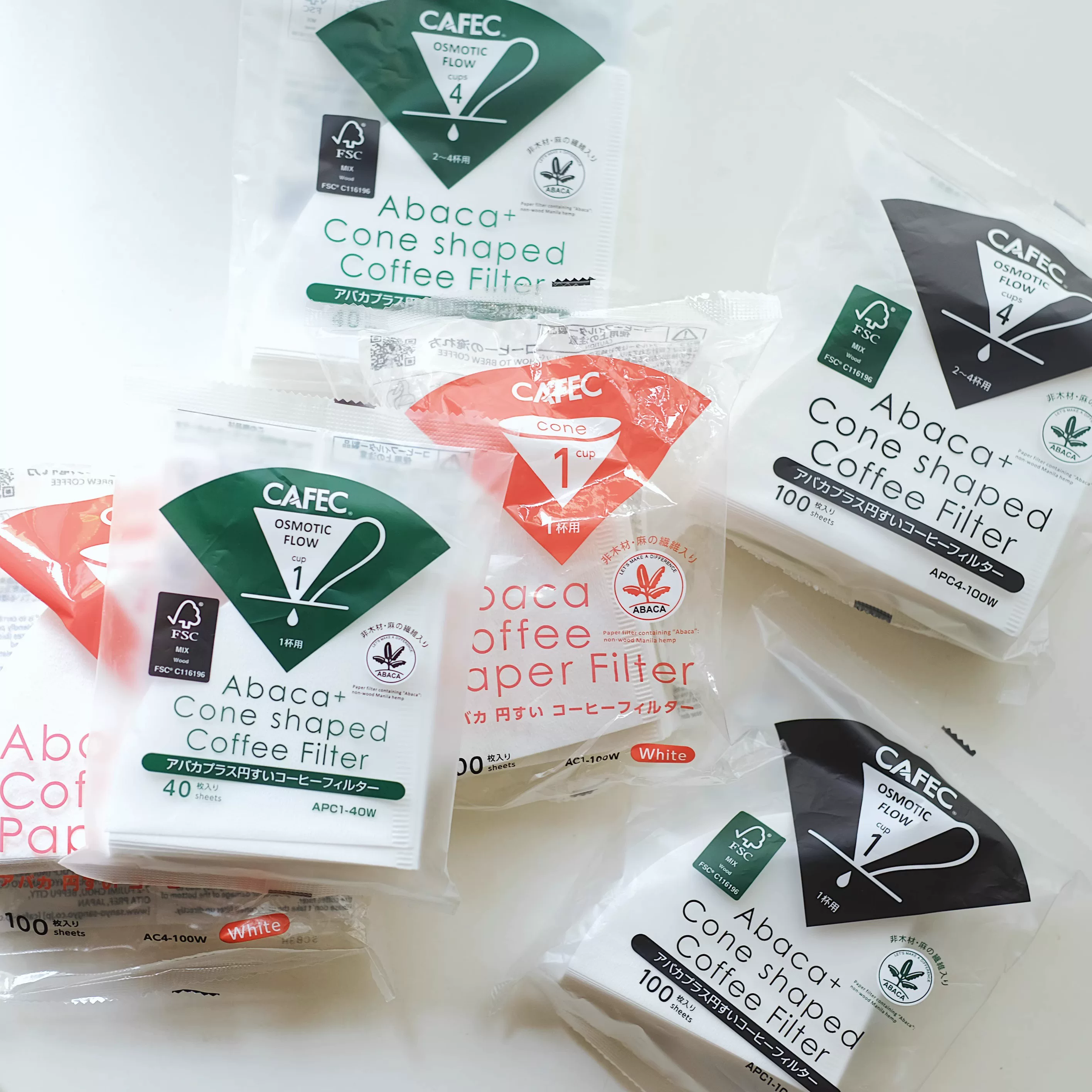 Giấy lọc cà phê CAFEC Sanyo Nhật Bản ABACA+ giấy lọc cà phê kiểu đổ V60 hình nón giọt nước V45 cấp độ rang mola