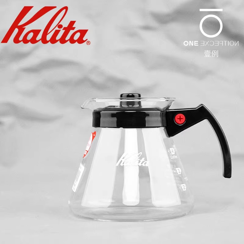 Bình pha cà phê KALITA Nhật Bản, bình rót thủy tinh chịu nhiệt, bình nhỏ giọt 300ml/500ml