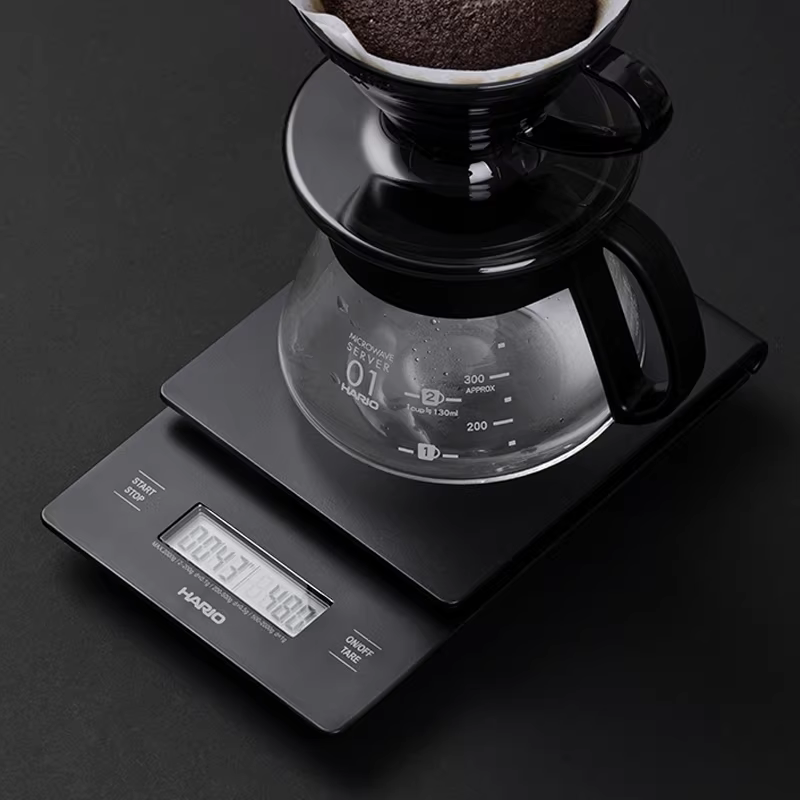 Cân điện tử đa năng/cân trọng lượng dòng Hario V60 của Nhật Bản VST-2000B, cân đo thời gian pha cà phê thủ công