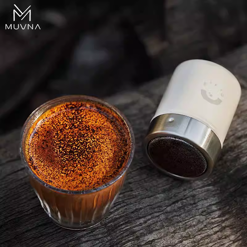 Bình lắc bột MUVNA, bột matcha, bột ca cao, đường, dụng cụ rây, thanh, dụng cụ nhà bếp, dụng cụ làm bánh mì, bình rắc gia vị