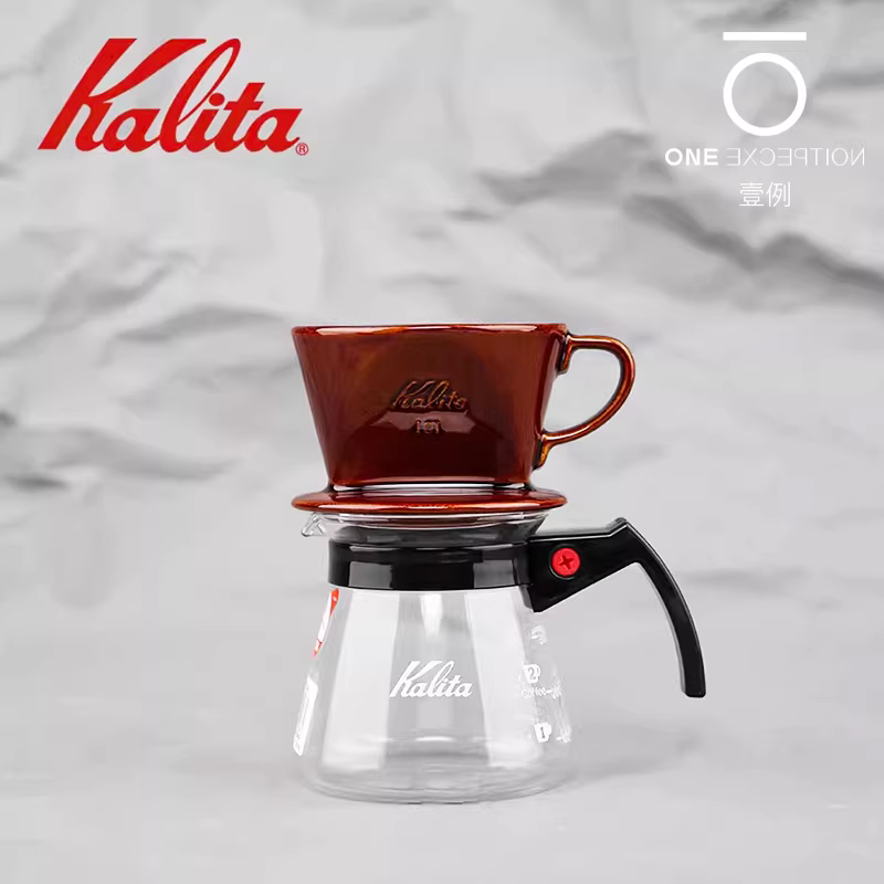 Bình pha cà phê KALITA Nhật Bản, bình rót thủy tinh chịu nhiệt, bình nhỏ giọt 300ml/500ml