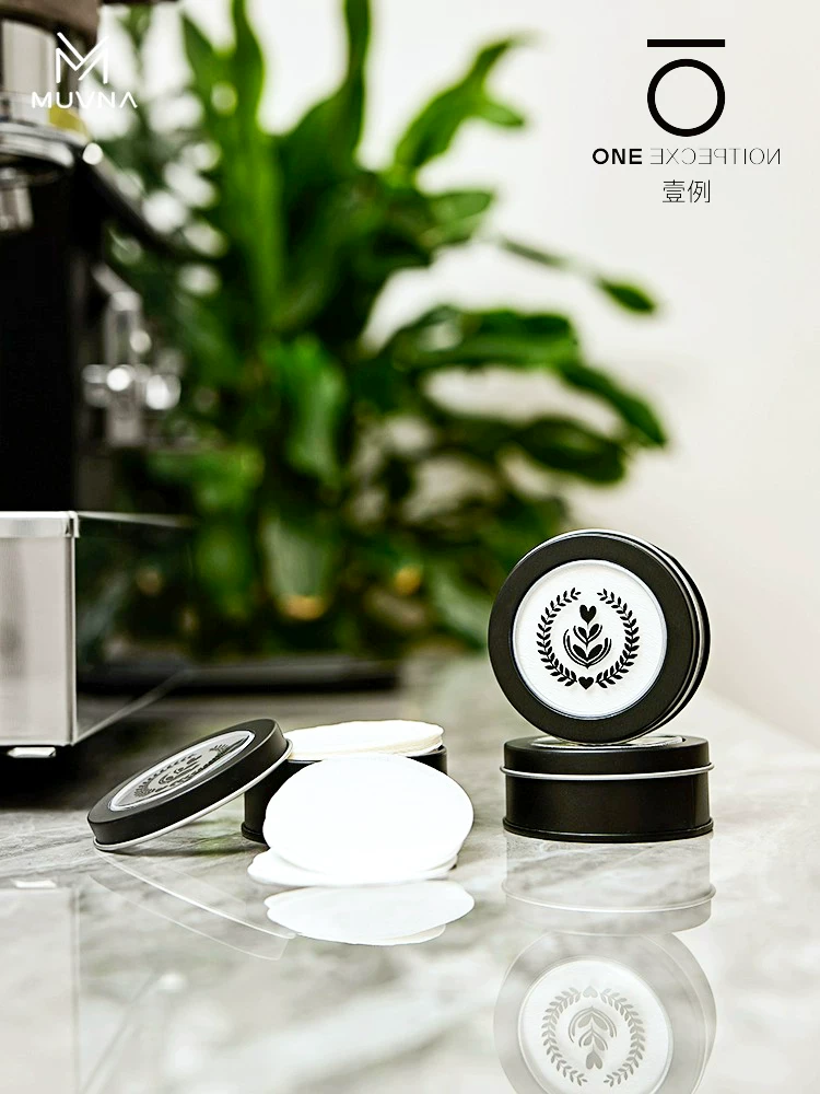 Giấy lọc bột cà phê MUVNA, kích thước 51/53/58mm, dạng tròn, dùng cho máy pha cà phê espresso, bộ lọc nước thứ cấp, máy pha cà phê Spicy Mom Bomb.