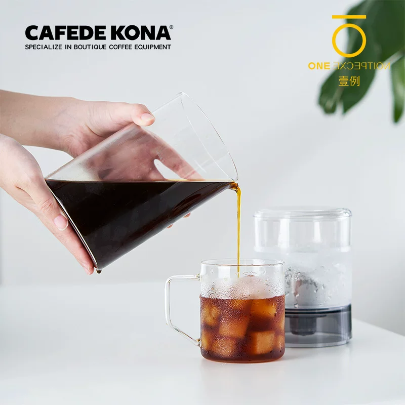 Bình pha cà phê đá CAFEDE KONA, bình pha nước đá lạnh, bình pha cà phê lạnh bằng thủy tinh, dụng cụ lọc cà phê gia dụng, bình pha trà đá lạnh, trà lạnh hero