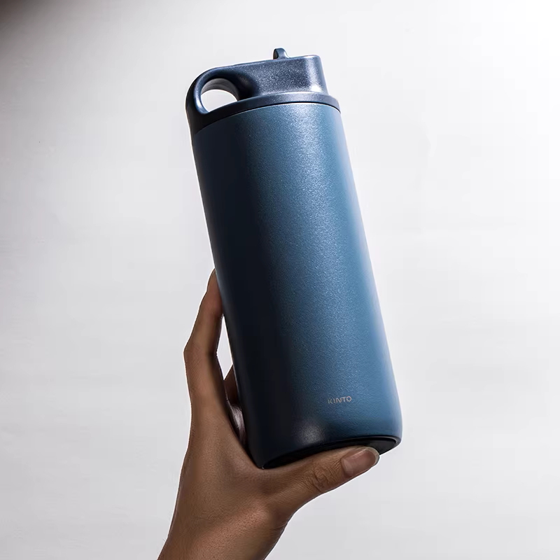Cốc giữ nhiệt thể thao KINTO ACTIVE của Nhật Bản, thiết kế ống hút di động tối giản, giữ ấm và lạnh, dung tích lớn