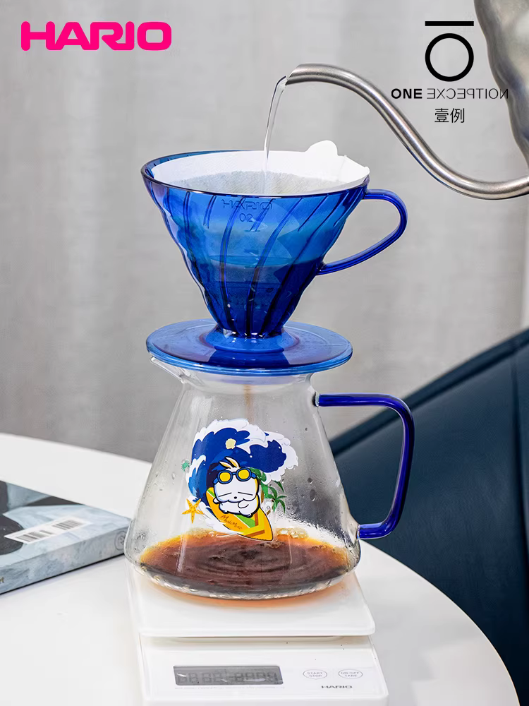 Bộ sản phẩm hợp tác HARIO Rogue Rabbit V60 Bộ lọc cà phê nhỏ giọt Hộp quà tặng MashiMaro Sharing Pot