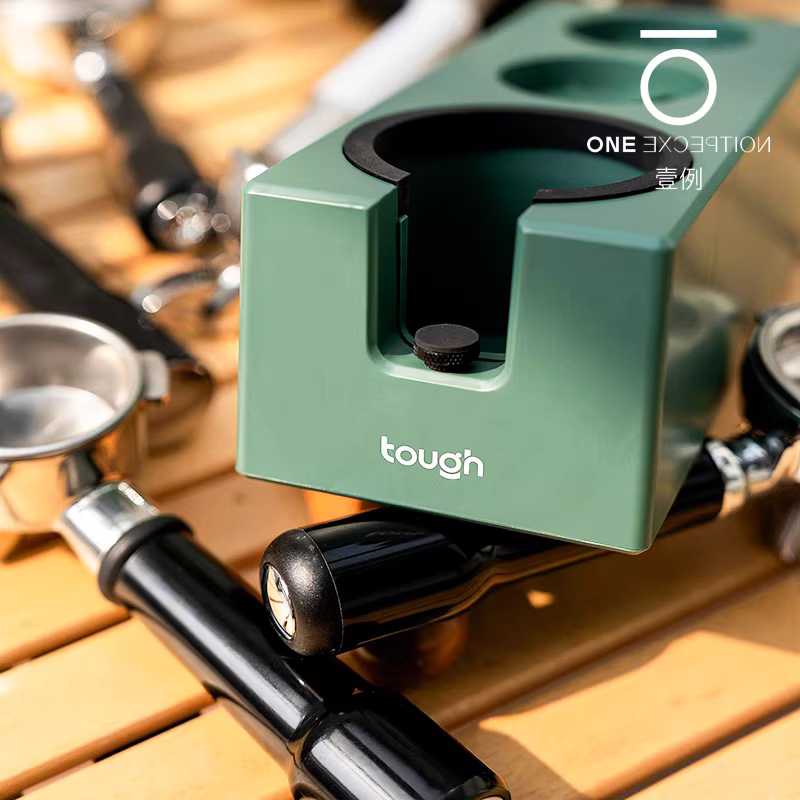Giá đỡ dụng cụ pha cà phê Espresso ba lỗ, tay cầm, dụng cụ phân phối, búa ép cà phê, hộp đựng 51/53/58mm