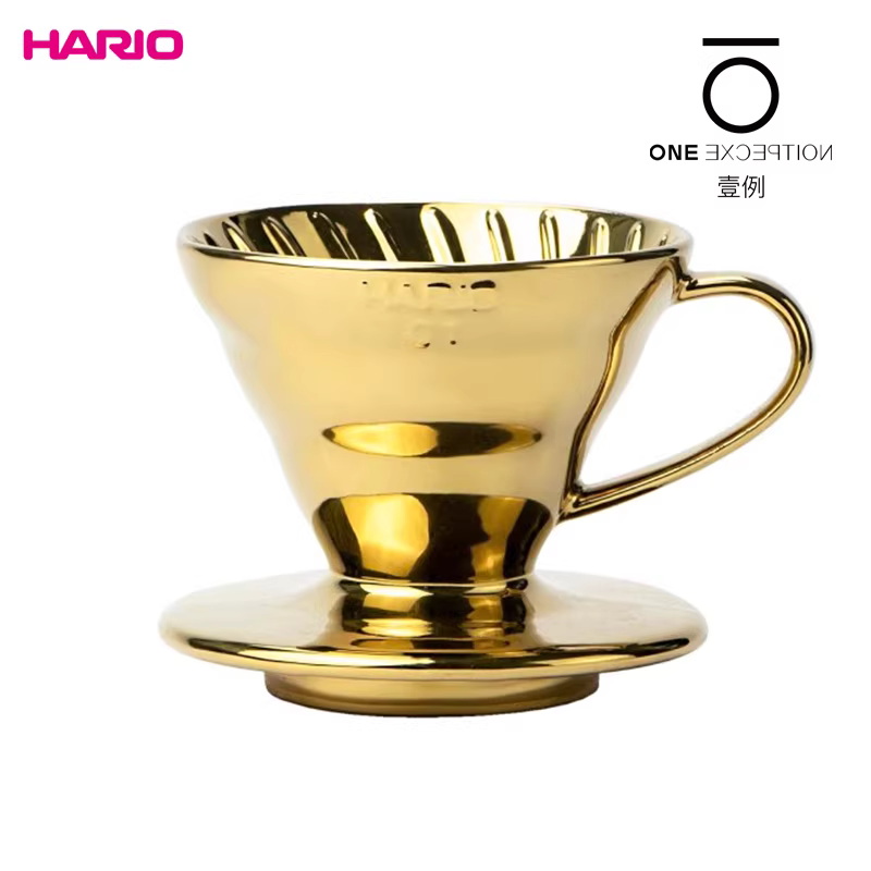 Bộ lọc cà phê thủ công bằng gốm sứ HARIO Arita của Nhật Bản màu trắng titan ngọc trai Bộ lọc hình nón V60 phiên bản giới hạn