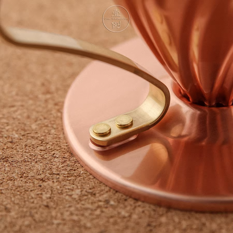 Cốc lọc cà phê HARIO kiểu Nhật V60/cốc lọc bằng đồng thau số 02 lỗ đơn VDP-02CP