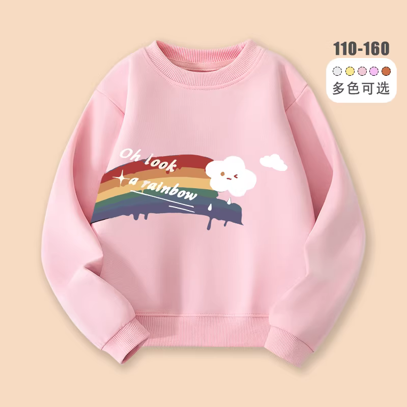 Áo nỉ nữ 2025 kiểu xuân thu mới dành cho trẻ lớn, cổ tròn, áo khoác áo nỉ đa năng thời trang retro