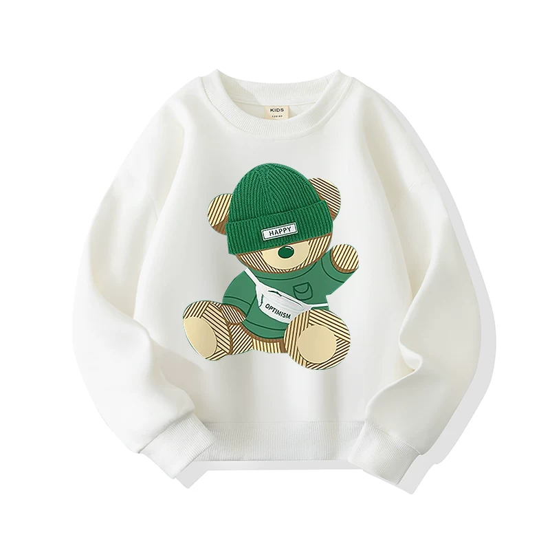 Áo len chui đầu cho bé trai, thương hiệu thời trang mới xuân thu 2025, áo len cổ tròn cho trẻ lớn, mẫu dài tay kiểu dáng mới xuân thu.