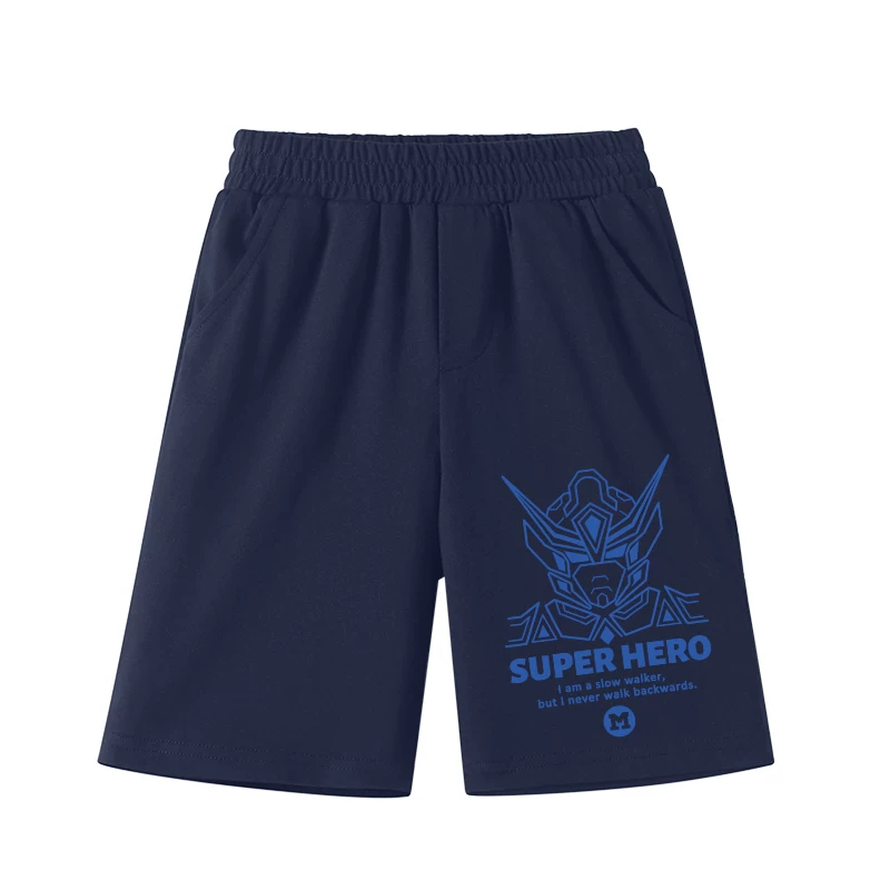 Quần đùi cotton thuần chất cho bé trai hè 2025 kiểu dáng mới thời trang và cá tính phong cách mecha trẻ trung, quần thể thao nhẹ nhàng hợp xu hướng