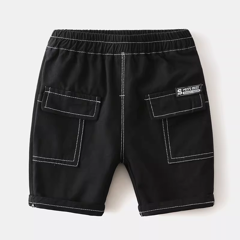 Quần đùi năm phần mùa hè 2025 cho bé trai, quần trẻ em mặc thường ngày, quần lửng trẻ em thời trang, quần đùi mùa hè có túi, kiểu dáng hợp xu hướng