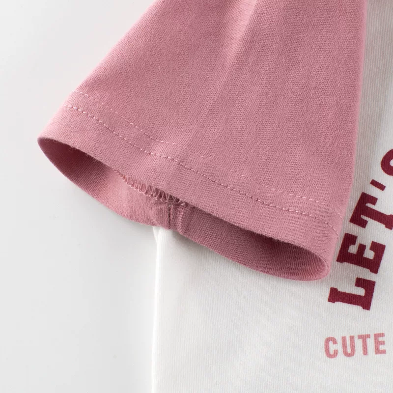 Áo thun ngắn tay bé gái 2025 mới chất liệu cotton nguyên chất mùa hè áo mặc hè bé gái tay ngắn quần áo trẻ em kiểu dáng mỏng nhẹ