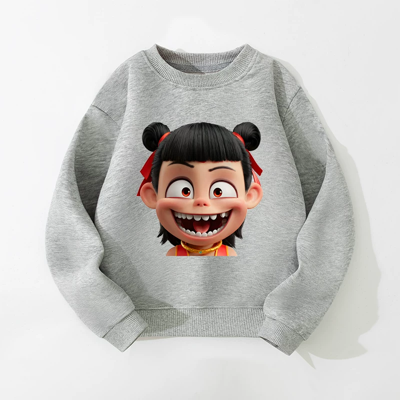 Áo khoác trẻ em áo khoác anime hoạt hình mùa xuân thu thường ngày quần áo trẻ em bé trai cổ tròn áo thun cotton nguyên chất hàng đầu