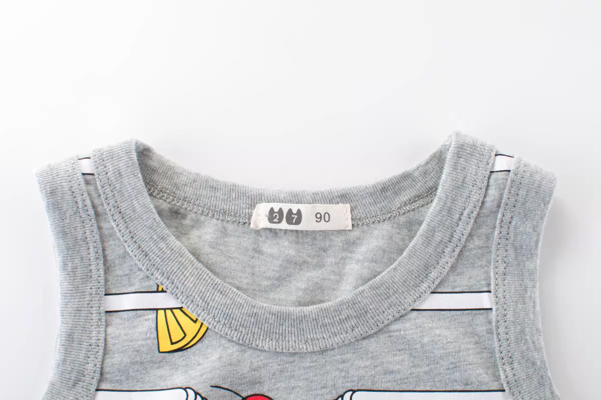 Áo gile hè 2025 kiểu Hàn Quốc mới cho bé trai, áo ba lỗ trẻ em, áo bé trai, quần áo trẻ sơ sinh