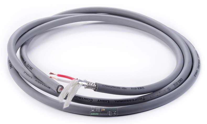 Cáp tín hiệu chiếu sáng DMX512 của Đài Loan dành cho biểu diễn sân khấu di động, được bảo vệ chống nhiễu hai lõi 3070101758