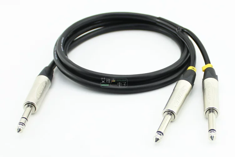 Cáp thành phẩm tự làm được nhập khẩu, Jianaimi MR202-2AT hai kênh 6.35 một đến hai NP3X ba lõi lớn 2X