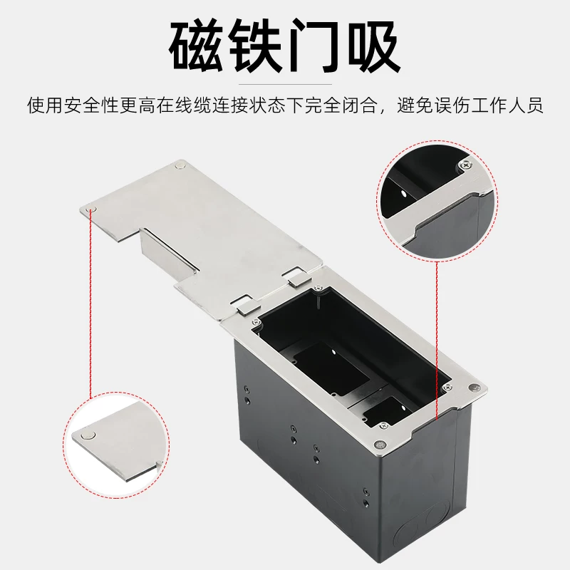 Hộp thông tin kỹ thuật âm thanh và video đa phương tiện loại D gắn tường loại 4 vị trí 86 bảng điều khiển loại D
