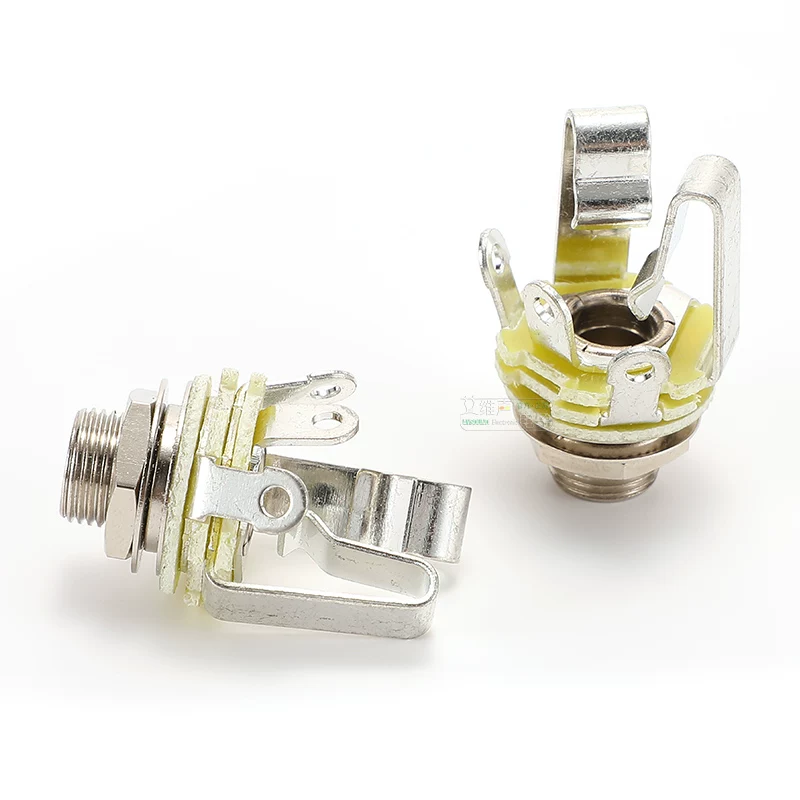 REAN Yongsheng NYS230 stereo 6.35mm jack cái lớn ba lõi âm thanh bảng điều khiển âm thanh gắn ổ cắm kim loại 6.5