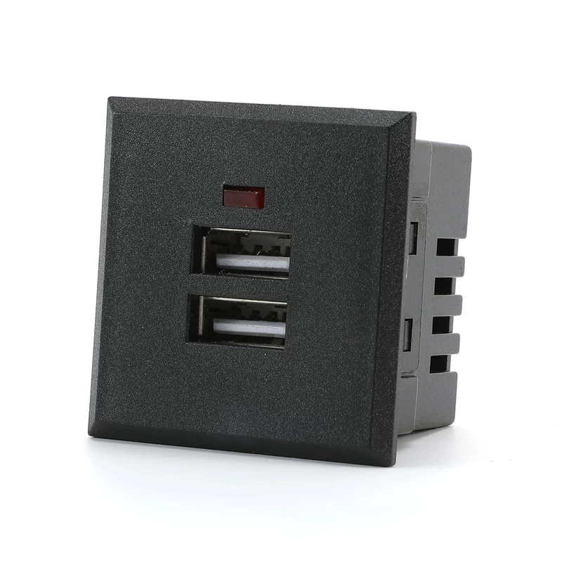 Dự án lắp đặt 86 bảng mô-đun ổ cắm USB kép mô-đun snap-in 5V 2.1A Bộ nguồn điện thoại di động để sạc 2100mAh