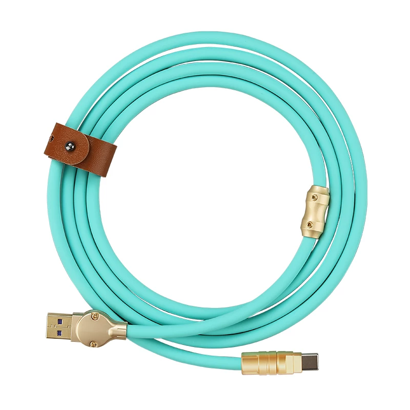 Cáp dữ liệu tùy chỉnh AVSSZ USB sang Type-C, cáp sạc siêu nhanh bằng silicon lỏng 100W, phù hợp với điện thoại Huawei Mate60/50/40pro Honor Android, cáp sạc ô tô, cáp sạc nhanh