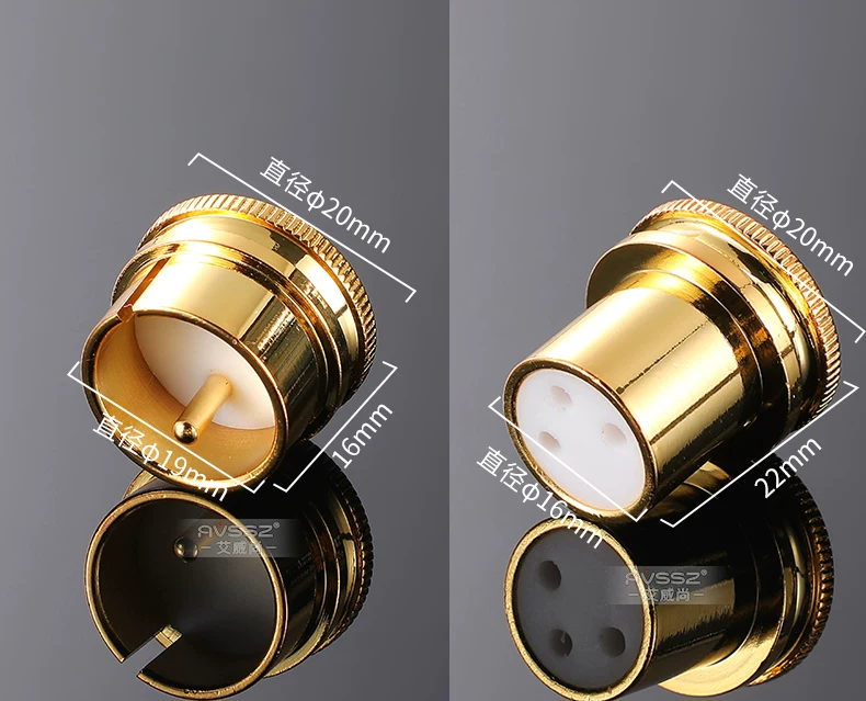 Nắp XLR mạ vàng Nắp che chắn RCA Lotus Nắp che chắn cân bằng Nắp che bụi XLR Nắp bảo vệ nam và nữ XLR dành cho người yêu âm thanh