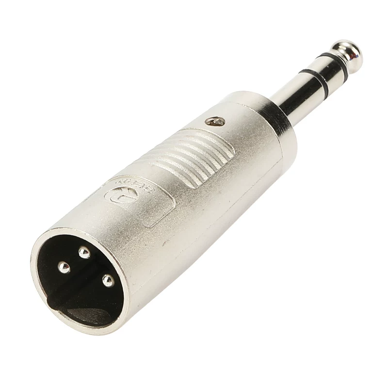 NEUTRIK Yongsheng REAN đầu cắm thẳng ba lõi lớn 6,35mm sang đầu chuyển đổi XLR đực 6,5 sang đầu chuyển đổi XLR đực