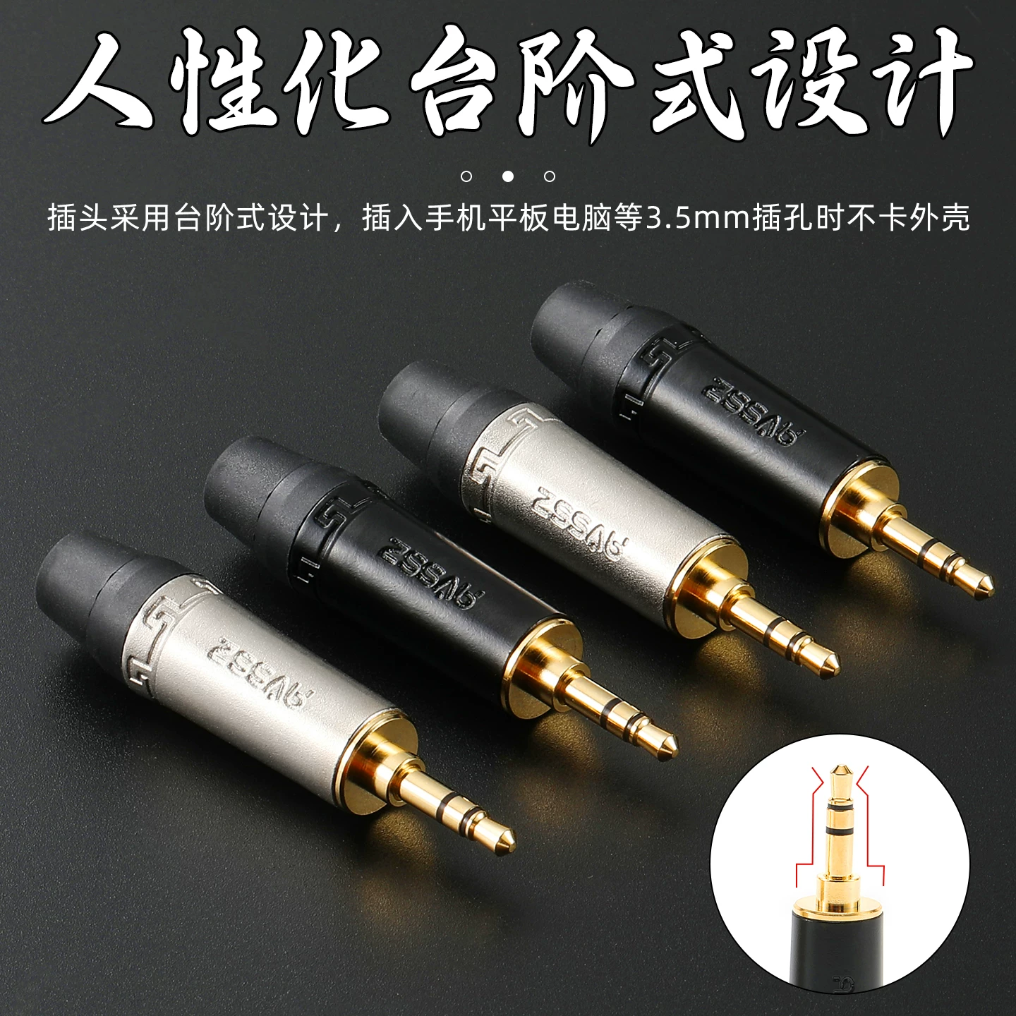 Đầu cắm tai nghe hình chữ L 3,5mm Đầu nối nữ ba lõi nhỏ mạ vàng Đầu nối loa micro âm thanh máy tính hai kênh
