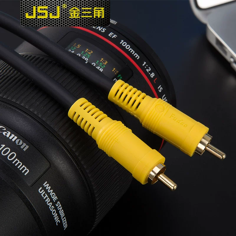 Cáp video đồng trục độ nét cao RCA cáp kết nối đơn RCA một với một loa siêu trầm cáp audiophile máy chiếu JSJ 211