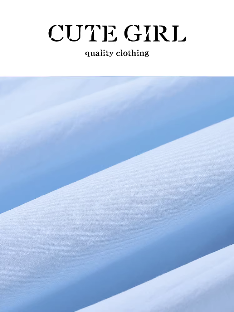 Áo sơ mi cổ polo màu xanh phong cách Hàn Quốc có khăn choàng dành cho nữ, thiết kế mùa thu, áo sơ mi đi làm rộng rãi và đa năng