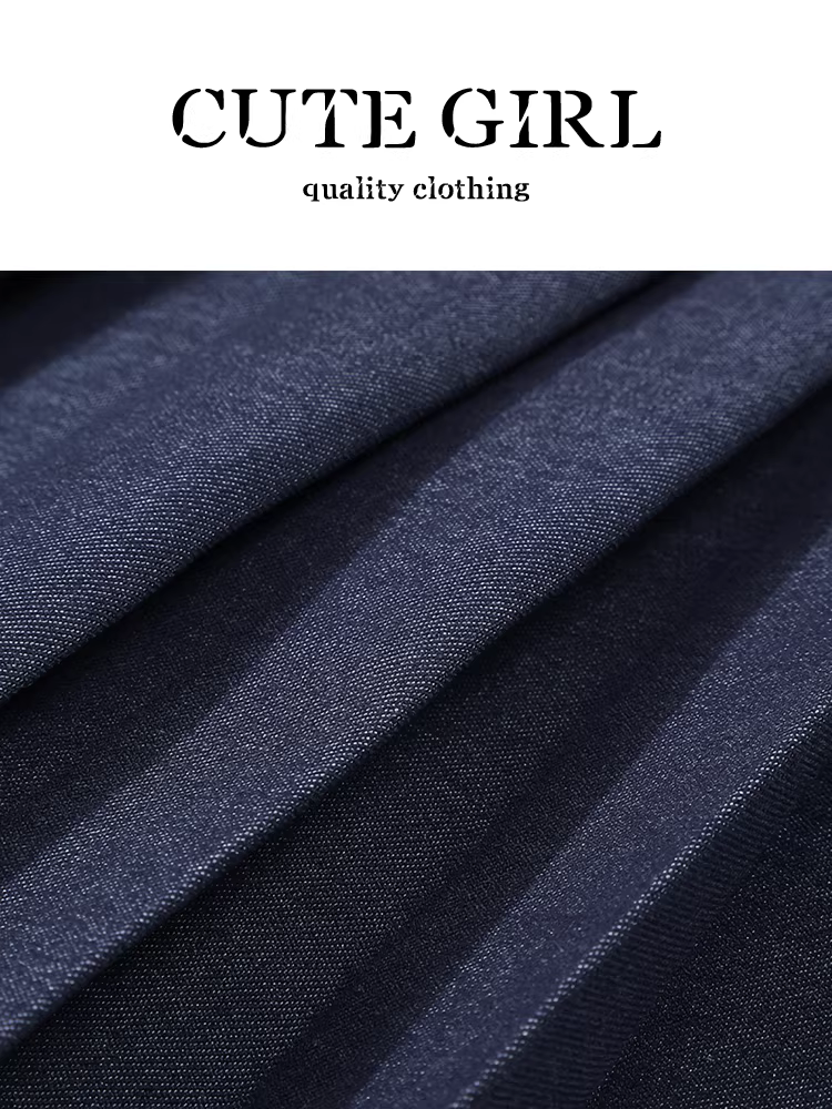 Váy xếp ly lưng cao phong cách Hàn Quốc dành cho nữ, váy chữ A chống lộ giảm tuổi mùa thu có thắt lưng