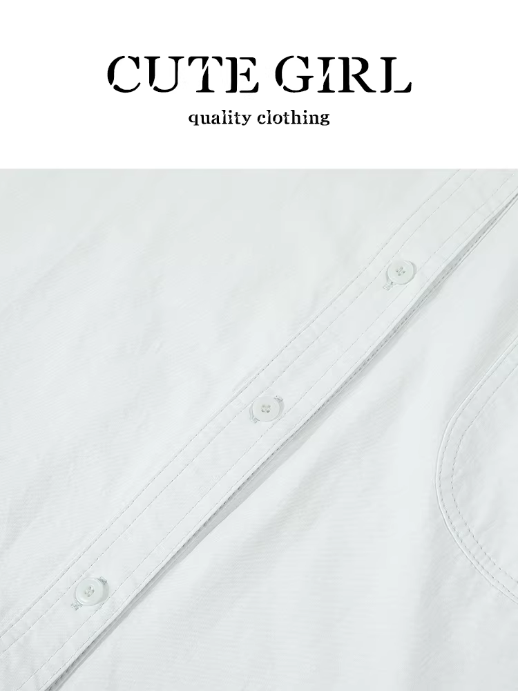 Bộ áo sơ mi phong cách preppy nhỏ nhắn dễ thương dành cho nữ, bộ hai mảnh khăn choàng dệt kim phối màu độc đáo mùa xuân