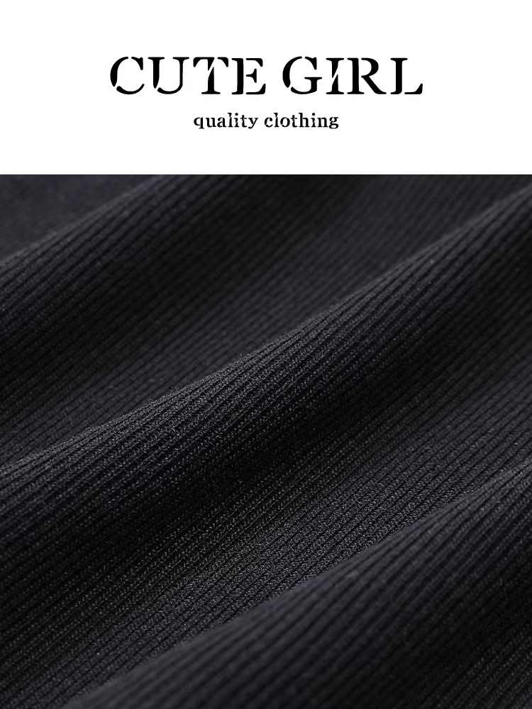 Bộ trang phục phong cách dễ thương dành cho nữ đầu thu giả hai mảnh áo thun dài tay cổ yếm quần dài bộ hai mảnh