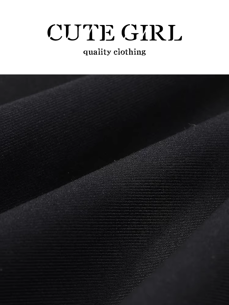 Váy đen thắt nơ cao cấp phong cách Hàn Quốc dành cho nữ, váy ngắn xếp ly đa năng thanh lịch mùa hè