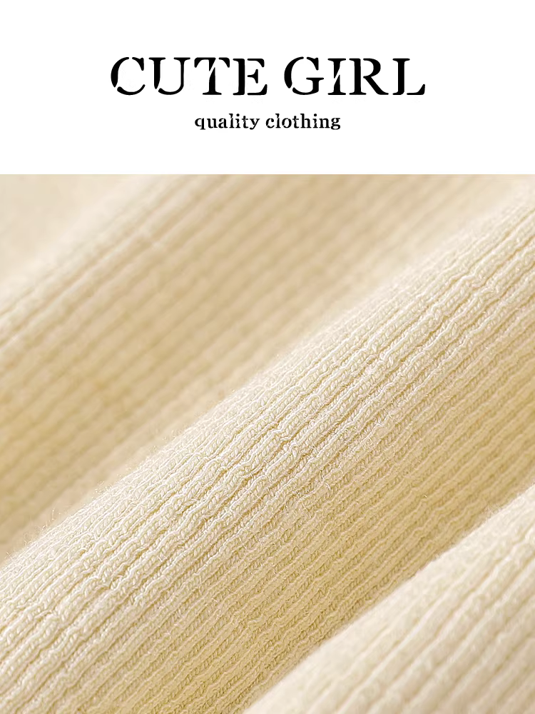 Áo thun ngắn tay màu vàng thiết kế hoa ba chiều của CuteGirl dành cho nữ mùa hè có nếp gấp eo