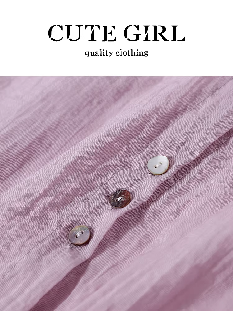 Áo chống nắng tay đèn rộng kiểu Pháp cao cấp dành cho nữ, thiết kế mùa hè, áo đa năng đi làm