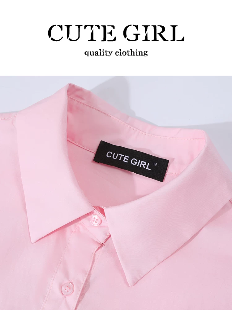 Áo chống nắng dài tay màu hồng phong cách Pháp CuteGirl dành cho nữ mùa xuân, cao cấp, sang trọng, dễ tiếp cận, áo giảm tuổi tác và kiểu phương Tây