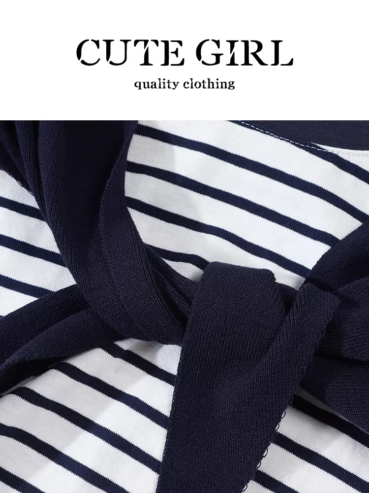 Áo thun ngắn tay kiểu dáng Hàn Quốc màu sắc phối sọc dễ thương dành cho nữ, thiết kế mùa hè, dáng rộng, giản dị, đa năng