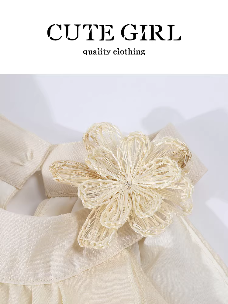 Áo ba lỗ cổ yếm có dây buộc hoa ba chiều nhẹ nhàng phong cách Hàn Quốc dành cho nữ, áo trễ vai hình nụ hoa độc đáo mùa hè