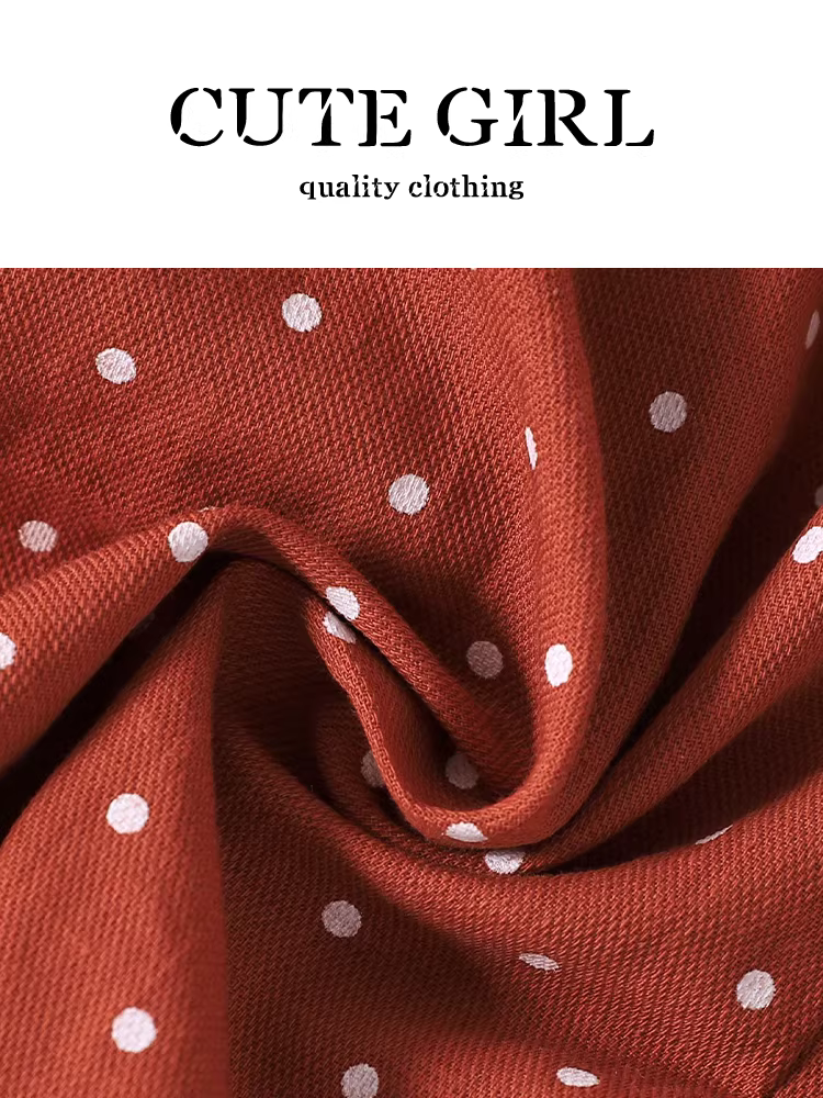 Áo sơ mi ngắn tay chấm bi trễ vai kiểu Pháp dễ thương dành cho nữ, áo ngắn cổ yếm mùa hè có dây ruy băng