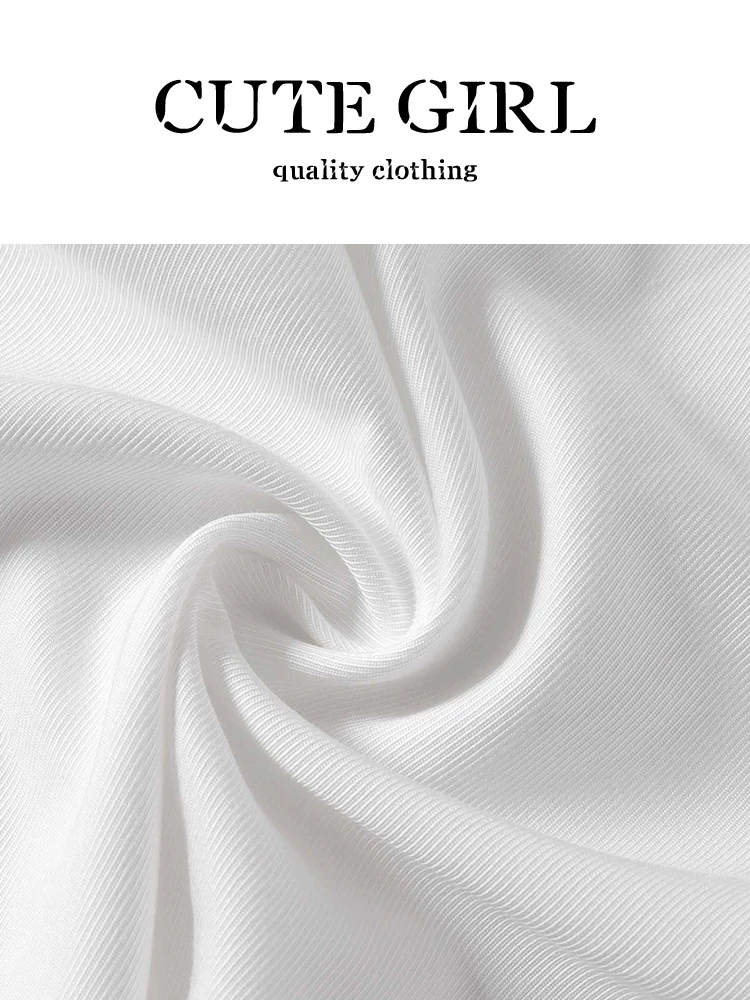 CuteGirl phong cách Hàn Quốc phối ren sang trọng phối ren quần ống rộng thông thường dành cho nữ mùa hè quần trắng thẳng lưng cao