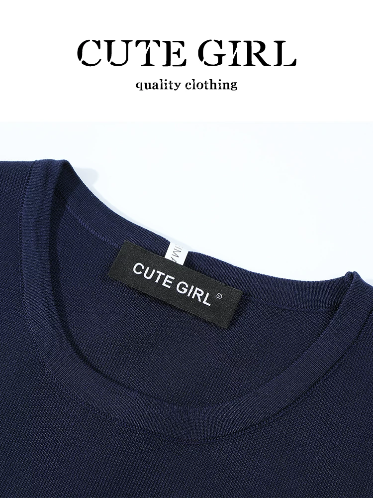 Áo thun thêu giảm tuổi độc đáo của CuteGirl dành cho nữ, phong cách mùa hè Hàn Quốc, áo vest độc đáo và tôn dáng.