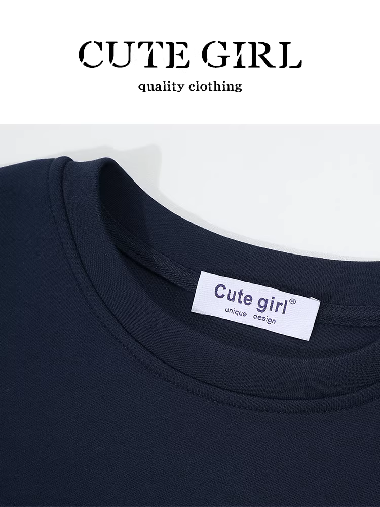 Áo len chui đầu cổ tròn phong cách retro giản dị dễ thương dành cho nữ, áo len cổ tròn thời trang mùa thu đa năng đơn giản